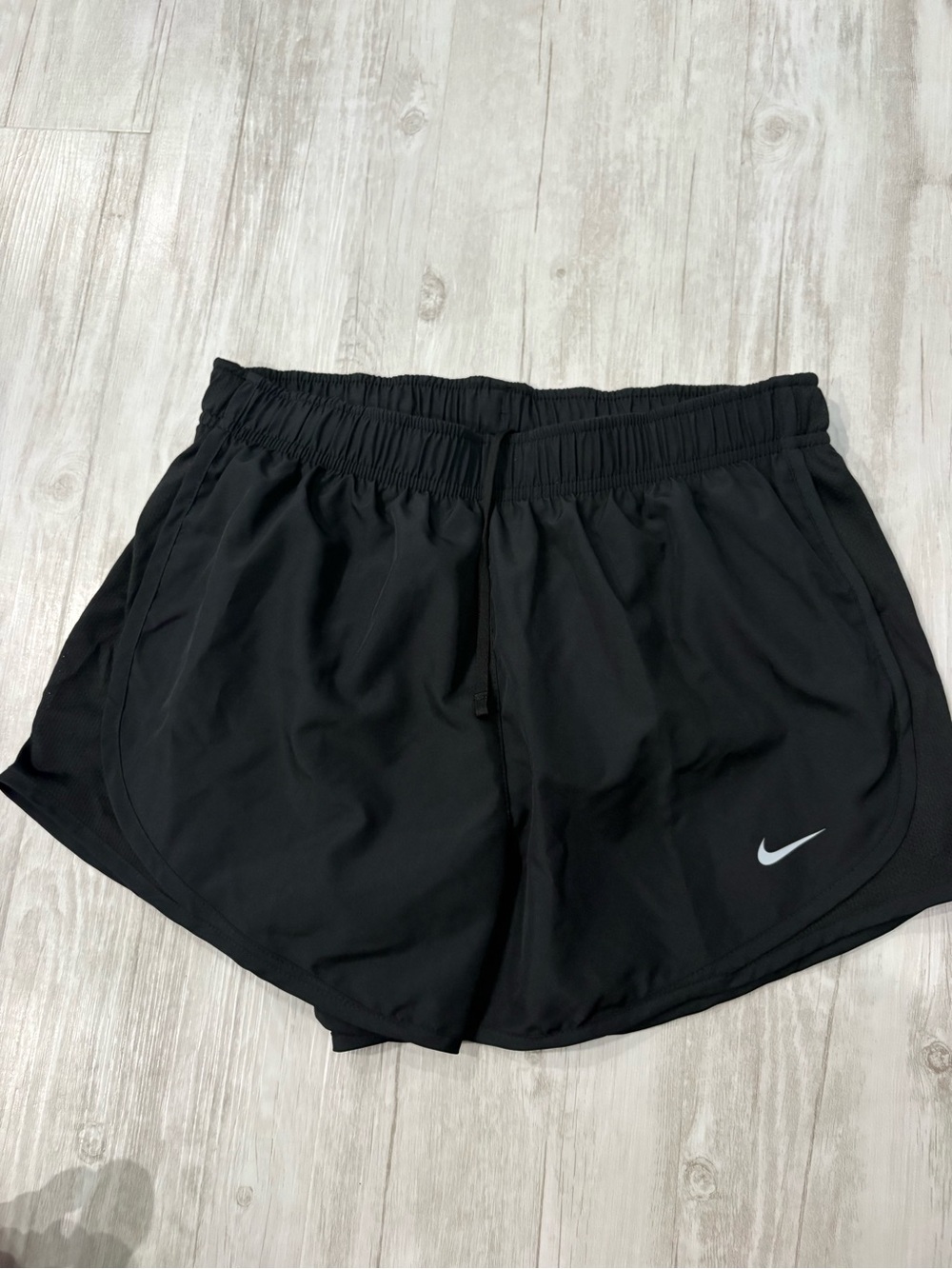 Nike Women’s Black Athletic Running Shorts with Reflective Swoosh